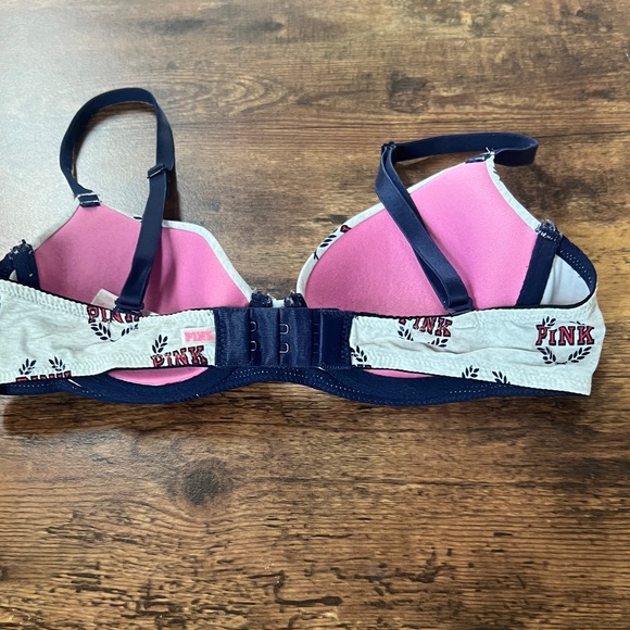 PINK Victoria's Secret Heather Gray and Navy Bra 32A - Picture 4 of 8